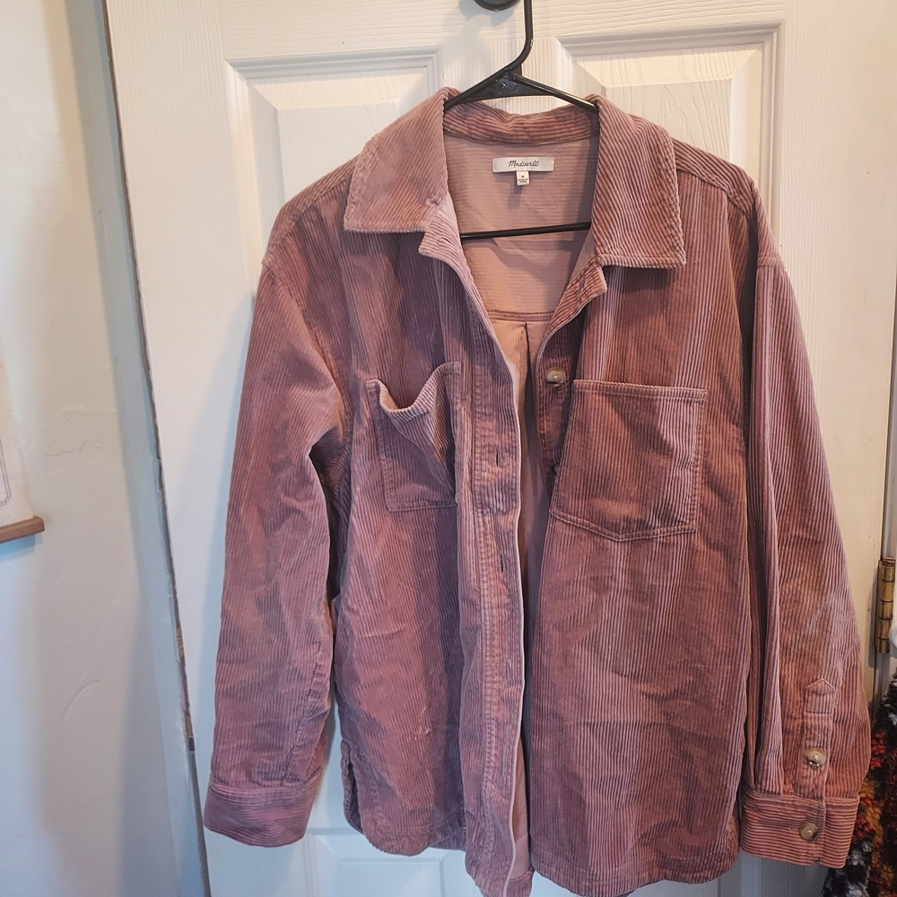 Madewell Dusty Lavender Corduroy Shacket